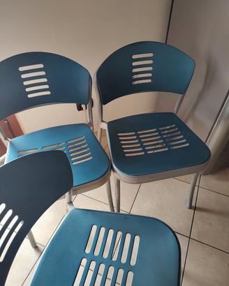 3 Sedie Kartell "Mauna Kea" by Vico Magistretti