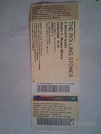TICKET BIGLIETTO ROLLING STONES  2006