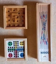 3 Giochi in Legno Vintage Anni '80 Rara Tre Marie 