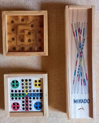 3 Giochi in Legno Vintage Anni '80 Rara Tre Marie 