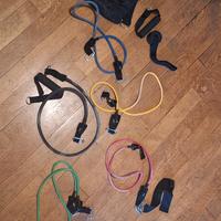 ELASTICI  DA 4.5KG A 23KG + maniglie FLESSIONI