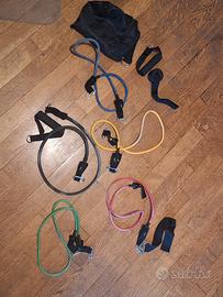 ELASTICI  DA 4.5KG A 23KG + maniglie FLESSIONI