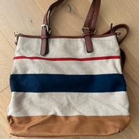 Borsa shopper a righe
