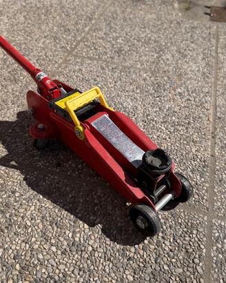 Sollevatore idraulico a carrello 2T con maniglia