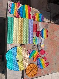 Lotto 14 Pop It Assortiti - Varie Forme