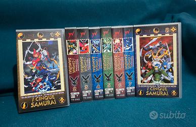 I Cinque Samurai Vhs Serie Completa 1/8 Yamato 