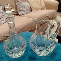Decanter e Brocca in cristallo al piombo. LePerle 
