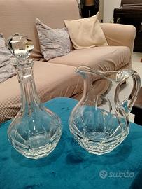 Decanter e Brocca in cristallo al piombo. LePerle 