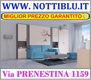 Letto a Scomparsa CONFORT 2 piazze MATERASSO OMAGG