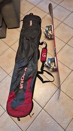 Tavola da snowboard con borsa