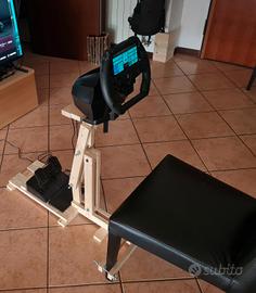 postazione simracing in legno xbox PS5 PC