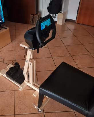 postazione simracing in legno xbox PS5 PC