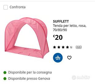 tenda Ikea rosa