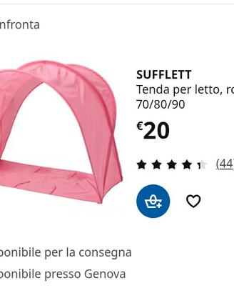 tenda Ikea rosa