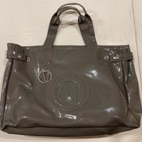 Borsa Armani Jeans grigio lucido