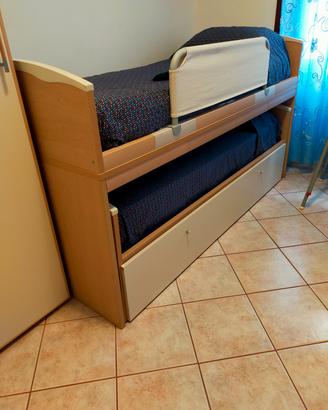 Letto castello estraibile della Moretti
