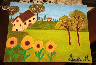 paesaggio con i girasoli 