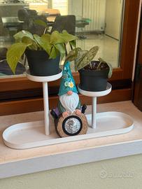 portavaso in metallo smaltato