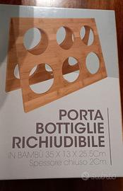 Porta bottiglie in bambù