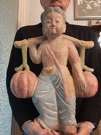 SCULTURA XL LEGNO BUDDA BUDDHA