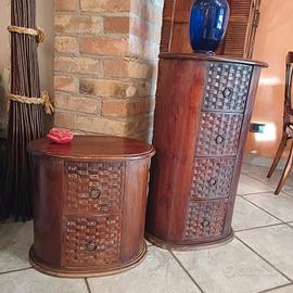 set mobili etnici in legno 
