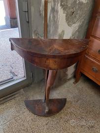 antica consolle impero in noce.