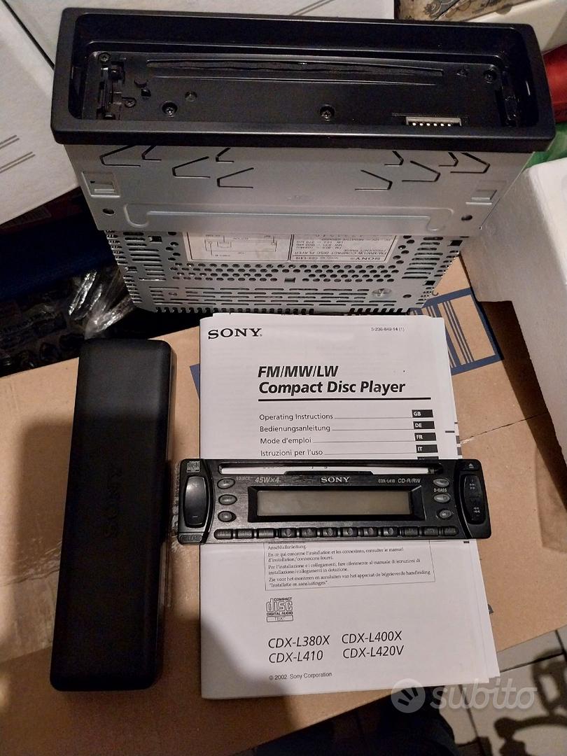 Autoradio Sony CDX L410 4x45W - Accessori Auto In vendita a Bari