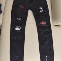 Jeans strappati neri
