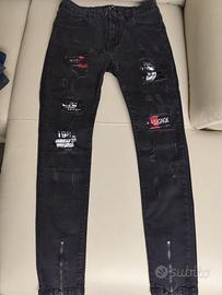 Jeans strappati neri