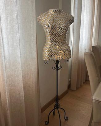 Manichino in mosaico raro pezzo vintage anni 70 80