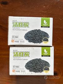 Carbone attivo per acquari e laghetti