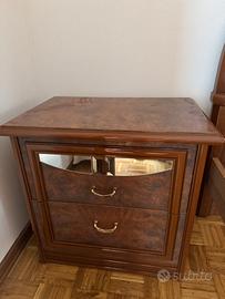 Set 2 comodini il legno