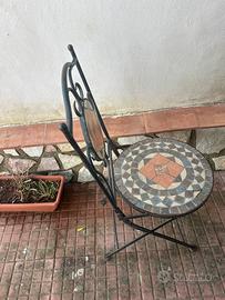 Set da giardino in ferro battuto e