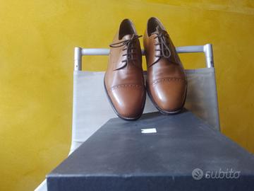 Scarpe uomo Flexa Belfast in pelle castagna tg 41