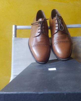 Scarpe uomo Flexa Belfast in pelle castagna tg 41