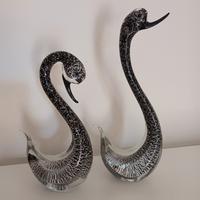 Coppia Di Cigni In Vetro Di Murano (Venezia)
