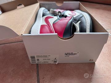 Jordan Air 1 Mid Sail/Gym Red noir white (BQ6472 1