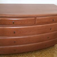 cassetti comò ciliegio e specchio 