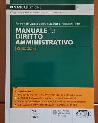 Manuale di diritto amministrativo 