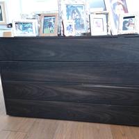 cassettone legno testa di moro