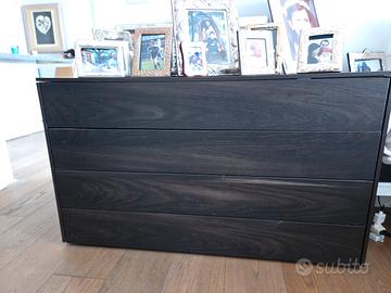 cassettone legno testa di moro