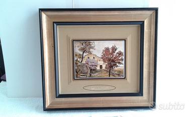 CASCELLA M. serigrafia su lastra argento