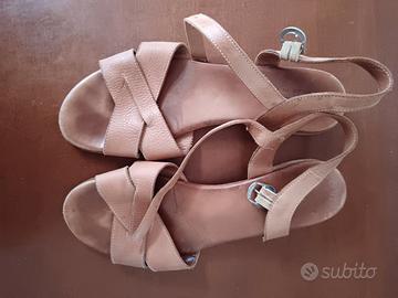 Sandali donna in vera pelle