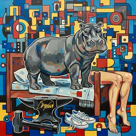 Quadro Moderno Astratto - 60x60