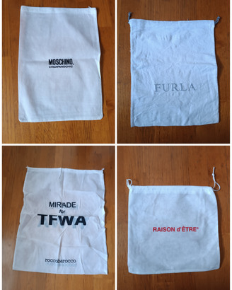Dustbag sacchetti antipolvere borse scarpe zaini