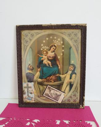 Madonna del Rosario di Pompei con San Domenico