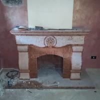 CAMINO IN MARMO ROSSO VERONA