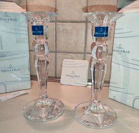Coppia Candelabri Cristallo Villeroy & Boch