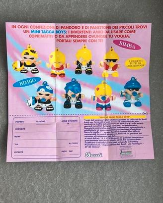 Cartina Mini Tagga Boys Bauli 2000 NO Personaggi