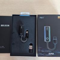 Dac portatile cuffie Fiio Ka2 + adattatore 3,5mm